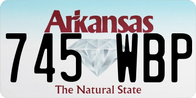 AR license plate 745WBP