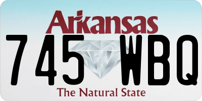 AR license plate 745WBQ