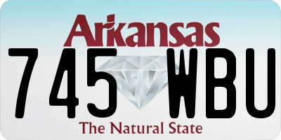 AR license plate 745WBU