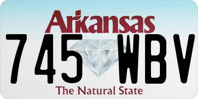 AR license plate 745WBV
