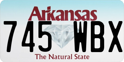 AR license plate 745WBX