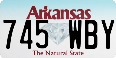 AR license plate 745WBY