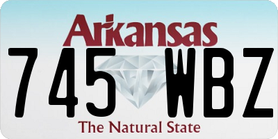 AR license plate 745WBZ