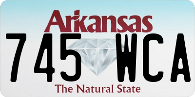 AR license plate 745WCA
