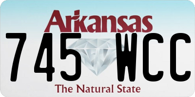 AR license plate 745WCC
