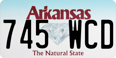 AR license plate 745WCD