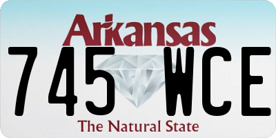 AR license plate 745WCE