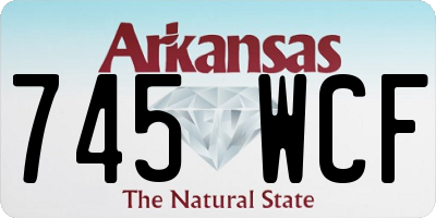 AR license plate 745WCF