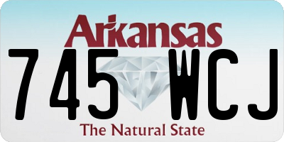 AR license plate 745WCJ