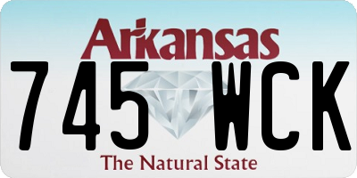 AR license plate 745WCK