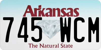 AR license plate 745WCM