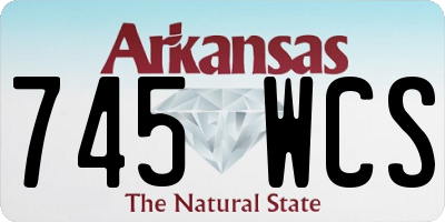 AR license plate 745WCS