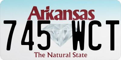 AR license plate 745WCT