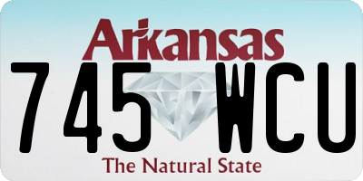 AR license plate 745WCU