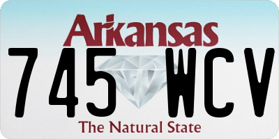 AR license plate 745WCV