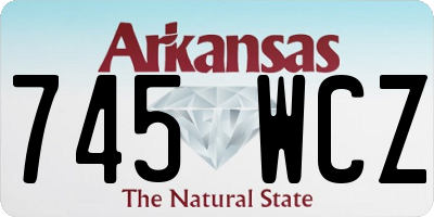 AR license plate 745WCZ
