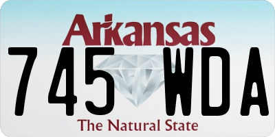 AR license plate 745WDA