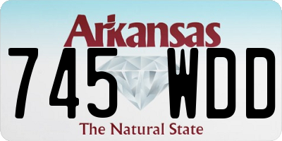 AR license plate 745WDD