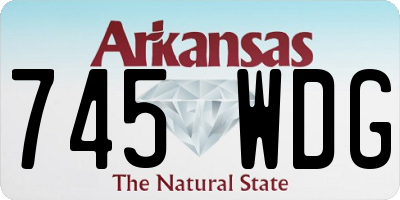 AR license plate 745WDG