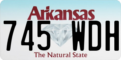 AR license plate 745WDH