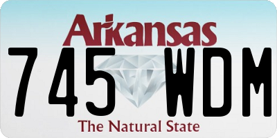 AR license plate 745WDM