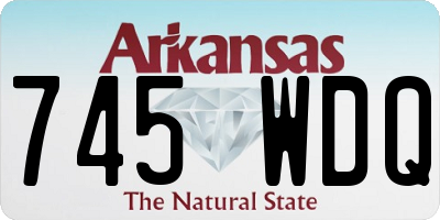 AR license plate 745WDQ