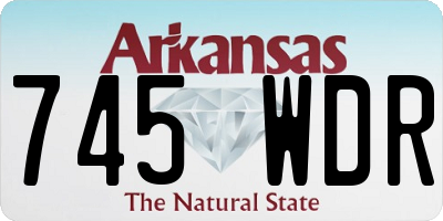 AR license plate 745WDR