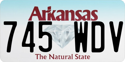 AR license plate 745WDV