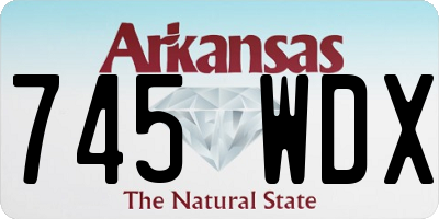 AR license plate 745WDX