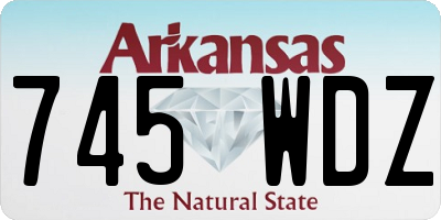 AR license plate 745WDZ