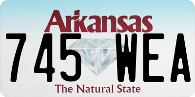 AR license plate 745WEA