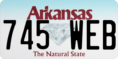 AR license plate 745WEB