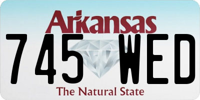 AR license plate 745WED