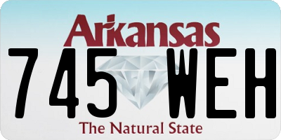 AR license plate 745WEH