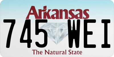 AR license plate 745WEI