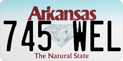 AR license plate 745WEL