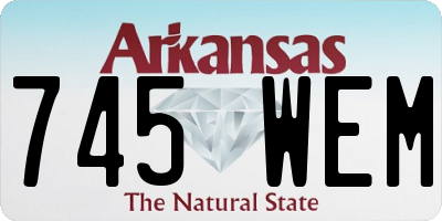 AR license plate 745WEM