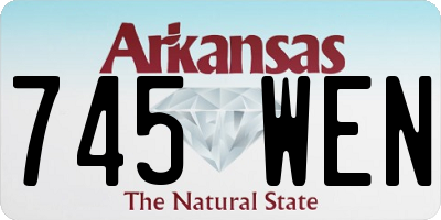 AR license plate 745WEN
