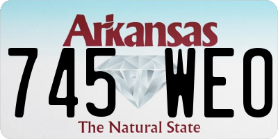 AR license plate 745WEO