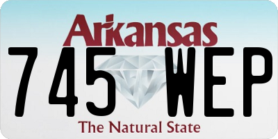 AR license plate 745WEP
