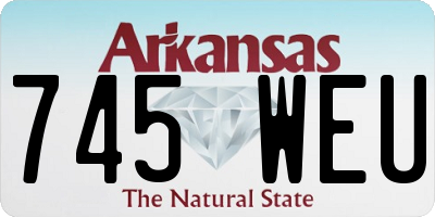 AR license plate 745WEU