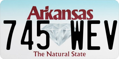 AR license plate 745WEV