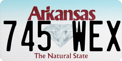 AR license plate 745WEX
