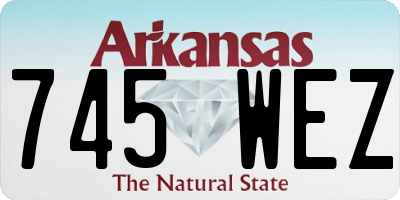 AR license plate 745WEZ