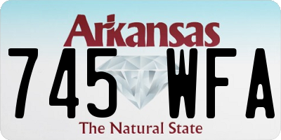 AR license plate 745WFA
