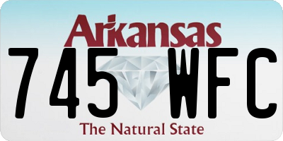 AR license plate 745WFC