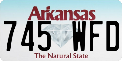 AR license plate 745WFD