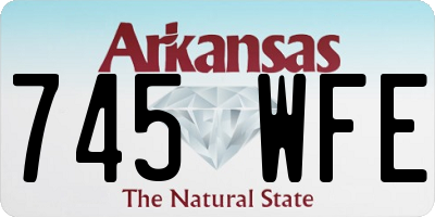 AR license plate 745WFE