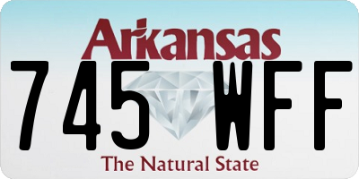 AR license plate 745WFF