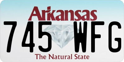 AR license plate 745WFG